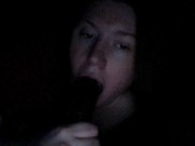 Mrs. suck my BBC love stick passionately in the dark 14/16