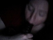 Mrs. suck my BBC love stick passionately in the dark 2/16