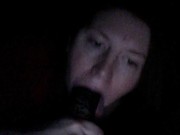 Mrs. suck my BBC love stick passionately in the dark 9/16