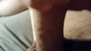 Stroking my hard cock