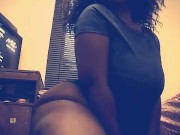 Sexy chocolate bbw jiggling 2/16