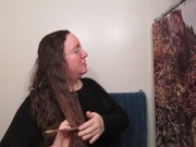 Hair Journal: Combing Long Curly Strawberry Blonde Hair - Week 2 (ASMR) 12/16