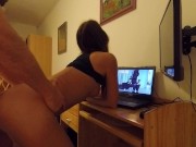 Being fucked while watching Pornstar`s fucking 2/16