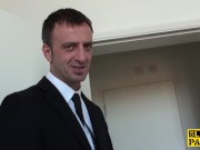 Obedient choked slut toying her clit 7/16