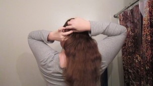 Hair Journal: Combing Long Curly Strawberry Blonde Hair - Week 9 (ASMR)