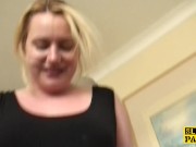 Pissing uk slut squats and wets the floor 5/16