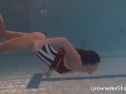 Erotic underwater show of Natalia