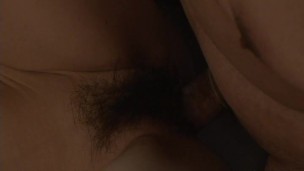 Cute Asian babe getting her boss off with her pussy