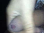 chav caught naked wanking and pissing outdoors