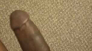 Tugging my balls and bouncing my cock