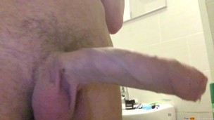 Pissing with a morning erection