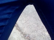 Pee in jeans outdoor 12/16