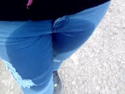 Pee in jeans outdoor 13/16