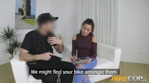 Fake Cop Uniformed Policeman makes her dream cum true