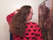 Hair Journal: Combing Long Curly Strawberry Blonde Hair - Week 15 (ASMR) 13/16