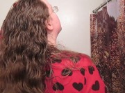 Hair Journal: Combing Long Curly Strawberry Blonde Hair - Week 15 (ASMR) 14/16