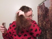 Hair Journal: Combing Long Curly Strawberry Blonde Hair - Week 15 (ASMR) 5/16