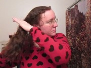 Hair Journal: Combing Long Curly Strawberry Blonde Hair - Week 15 (ASMR) 9/16