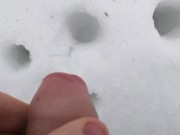 Masterbating In The Snow