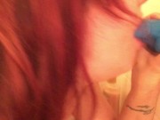 Ariel Blue's Sloppy Shower Dildo Blowjob 13/16