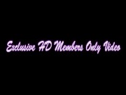 Cute Hippie Teen Kimber Lee Rides Big Purple Dildo! 1/16