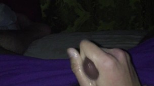 Stroking my cock, till I cum for you!