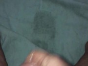 Horny smoking stroking
