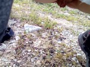 pee in the path between meadows - Screenshot 11 of 16 - Peeing