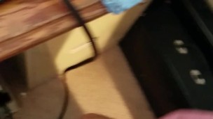 I cum all over my floor and leg