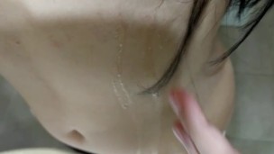 Spitting in my tits