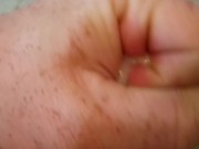 Uncircumcised cum mess
