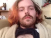 Wanking 7.5 inch cock