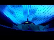 BBW rides BBC in tanning both and is almost caught, cums so hard legs shake 10/16