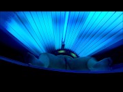 BBW rides BBC in tanning both and is almost caught, cums so hard legs shake 2/16