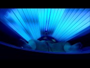 BBW rides BBC in tanning both and is almost caught, cums so hard legs shake 3/16
