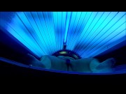 BBW rides BBC in tanning both and is almost caught, cums so hard legs shake 5/16