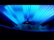BBW rides BBC in tanning both and is almost caught, cums so hard legs shake 6/16