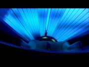 BBW rides BBC in tanning both and is almost caught, cums so hard legs shake 8/16