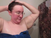 Using Deep Coniditoner on my Hair Right Out of the Shower