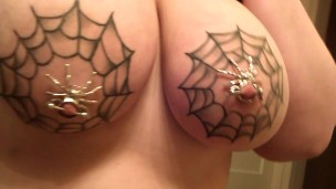 Spidey tit massage