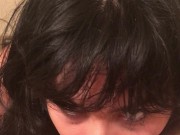 Teen Worships and Gags on the Cock POV 3/16