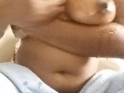 ebony self tittie play 6/16