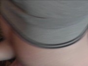 Mom shows step son pussy tits and allow fuck. Close up creampie. Sex taboo 15/16