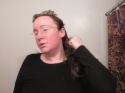 Hair Journal: Combing Long Curly Strawberry Blonde Hair - Week 18 (ASMR) 12/16