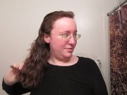 Hair Journal: Combing Long Curly Strawberry Blonde Hair - Week 18 (ASMR) 16/16