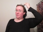 Hair Journal: Combing Long Curly Strawberry Blonde Hair - Week 18 (ASMR) 3/16