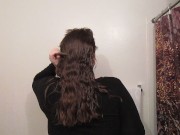 Hair Journal: Combing Long Curly Strawberry Blonde Hair - Week 18 (ASMR) 8/16