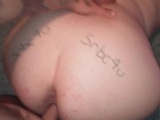 Comment winner, doggie style cumshot on her ass on winners name 2/16