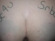 Comment winner, doggie style cumshot on her ass on winners name 4/16