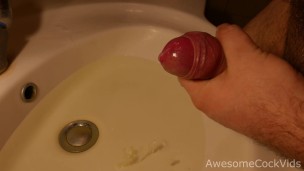 Electric Toothbrush Vibrator and Cum Without Touching on water 1080p HD